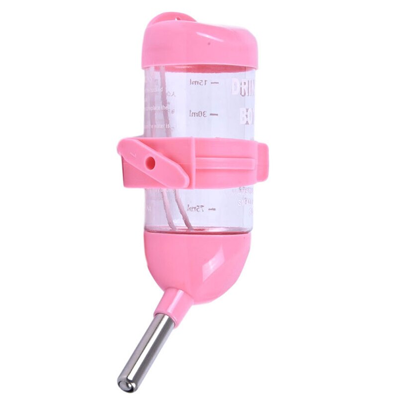 Hamster Water Bottle Cage Kennel Hanging Drinking Dispenser For Bunny Guinea Pig Leakproof Automatic Feeding Device 60/125/250ML