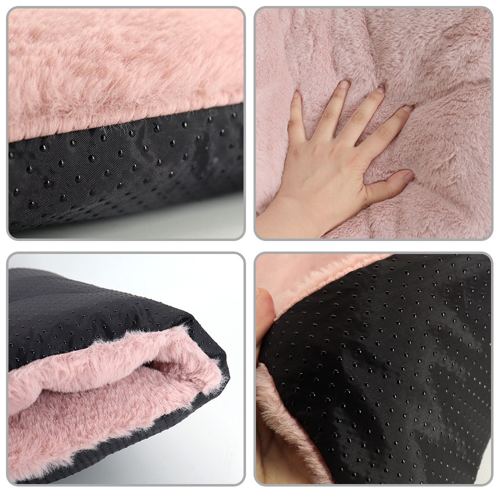 Thick Winter Dog Bed Mat Warm Pet Cat Sleeping Mats Cushion Soft Kennel Cushions for Small Medium Large Dogs Cats