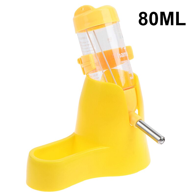 Hamster Water Bottle Small Pet Automatic Drinking Bottle Food Container Base Hanging Water Feeding Dispenser For Small Animal