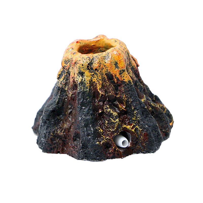 Creative Resin Air Bubble Stone Aquarium Volcano Shape Oxygen Pump Fish Tank Landscape Ornament Decor For Air Pump Aerator
