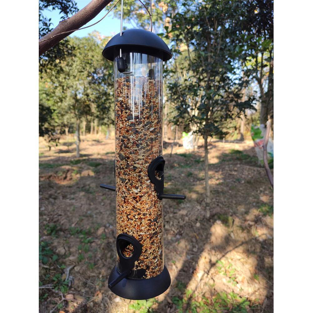 Detachable Bird Feeder Outdoor Windproof Pet Hanging Case For Dish Water Outdoor Garden Yard Outside Decoration