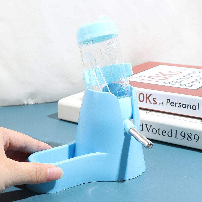 Hamster Water Bottle Small Pet Automatic Drinking Bottle Food Container Base Hanging Water Feeding Dispenser For Small Animal