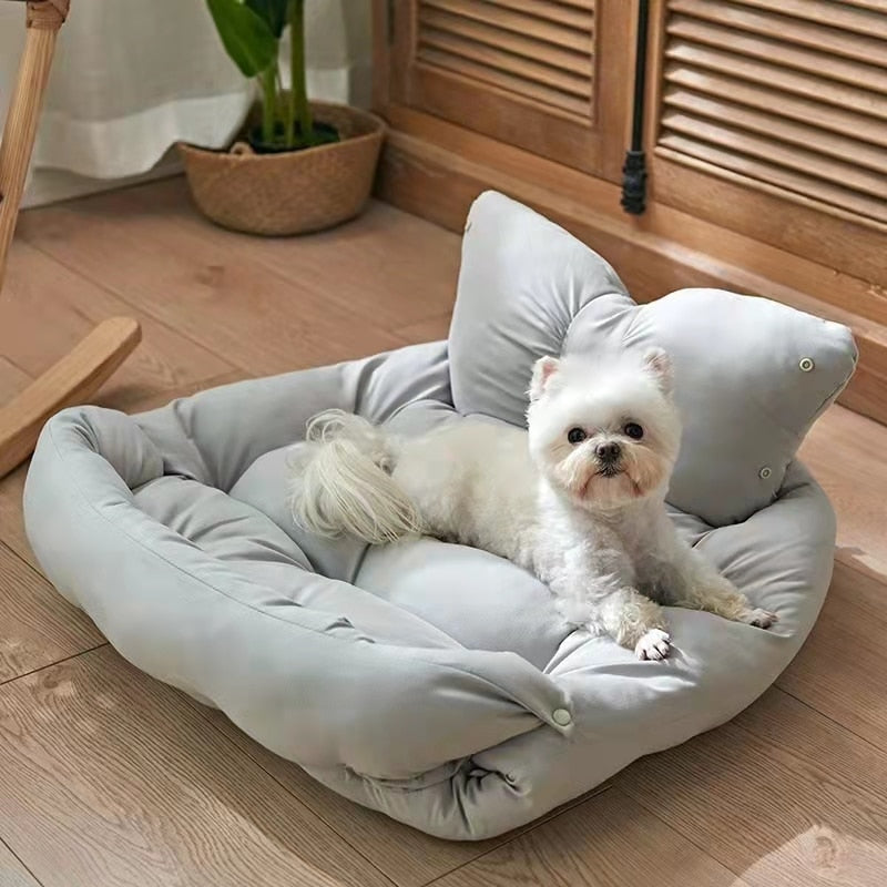 Big Bows Princess Pet Cushion Bed Pad Sofa Car Protector Indoor Soft Dog Mats Cat Nest Home Bedding For Small Big Dogs Chihuahua