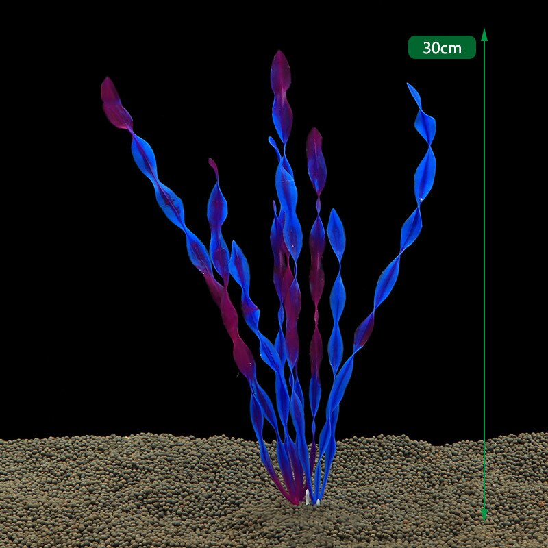 Artificial Seaweed Water Plants for Aquarium Plastic Fish Tank Plant Water Weeds Ornament Grass Viewing Decorations Accessories