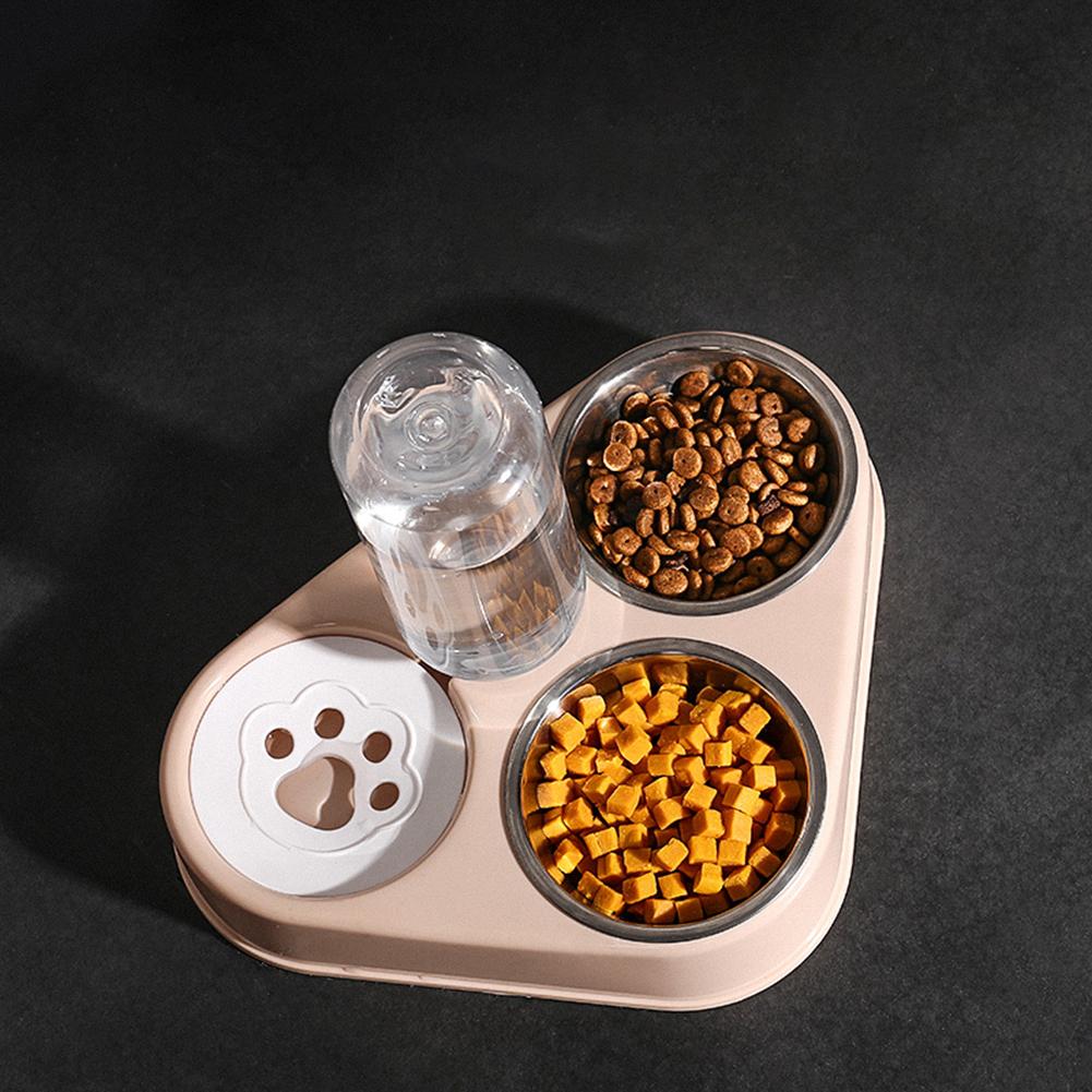 Pet Feeder Cat Dog Automatic Drinking Machine With Two Bowl Food Feeding Supplies
