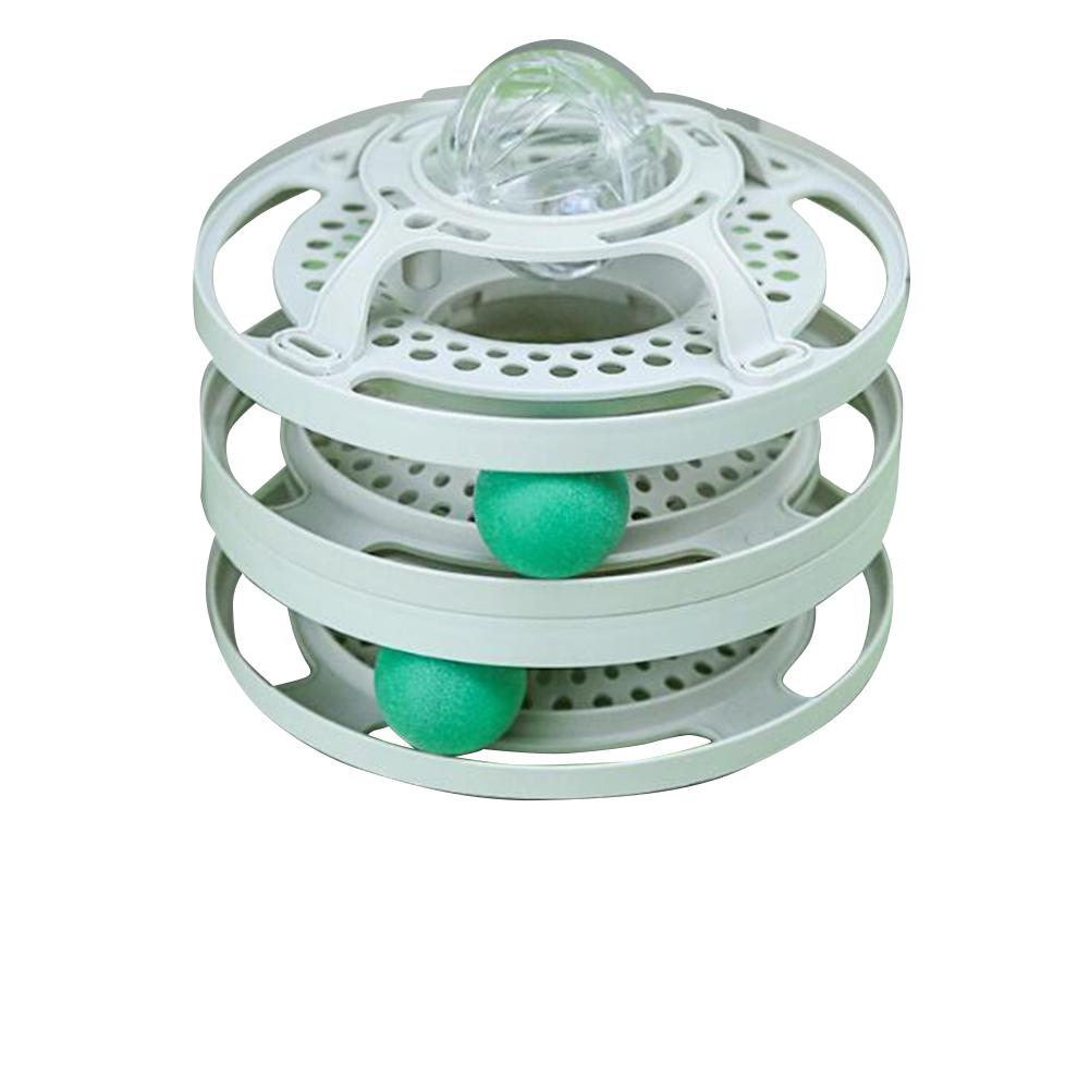 Cat Turntable Tracks Toy Multistory Tower Interactive Magic Glowing Balls Cats Indoor Chasing Exercising Game Funny Puzzle Toys