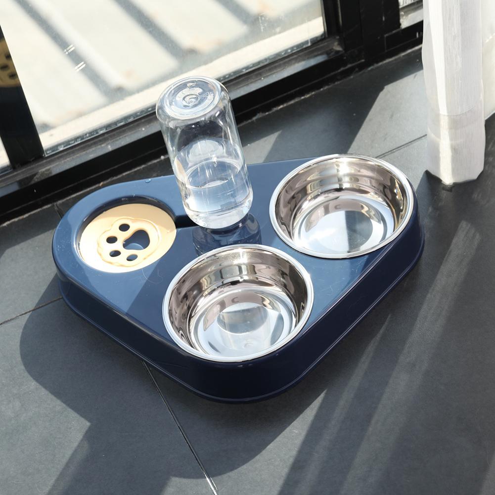 Pet Feeder Cat Dog Automatic Drinking Machine With Two Bowl Food Feeding Supplies