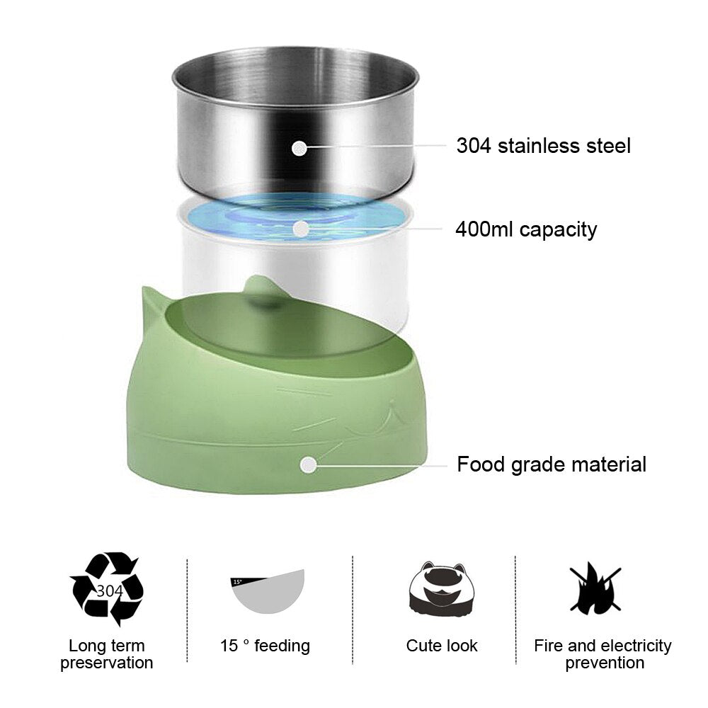 Dogs Feeders Cat Feeding Bowl Pet Supplies Cat Bowls With Raised Stand For Cats Bowl Pet Food And Water Bowls