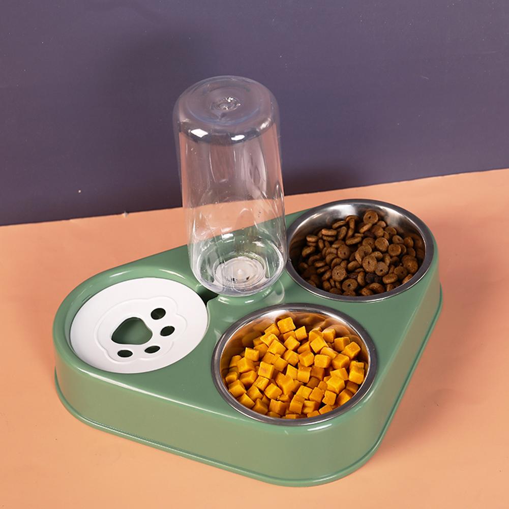 Pet Feeder Cat Dog Automatic Drinking Machine With Two Bowl Food Feeding Supplies