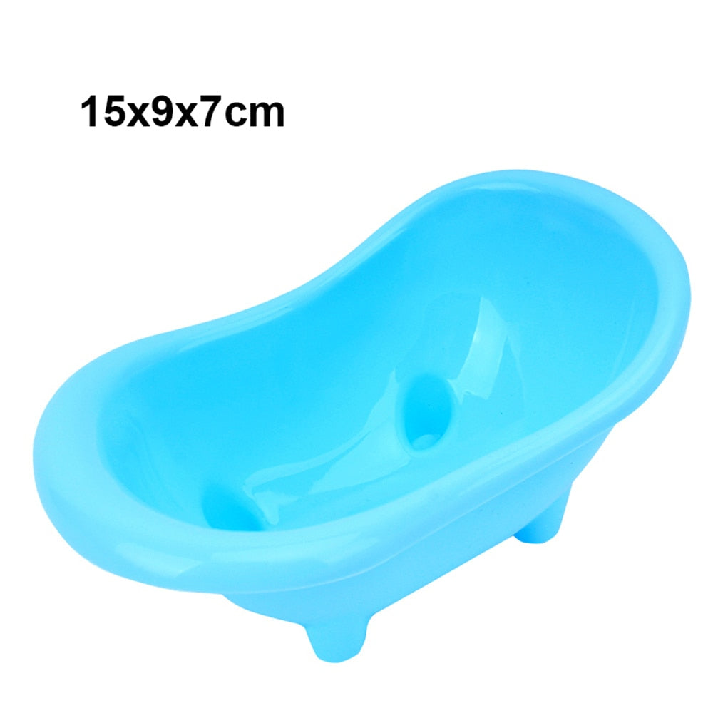 Small Pets Sand Bath Box Hamster Shower Sand Bathtub Rat Hamster Hideout Sand Bath Container For Lemming Chinchilla Gerbil