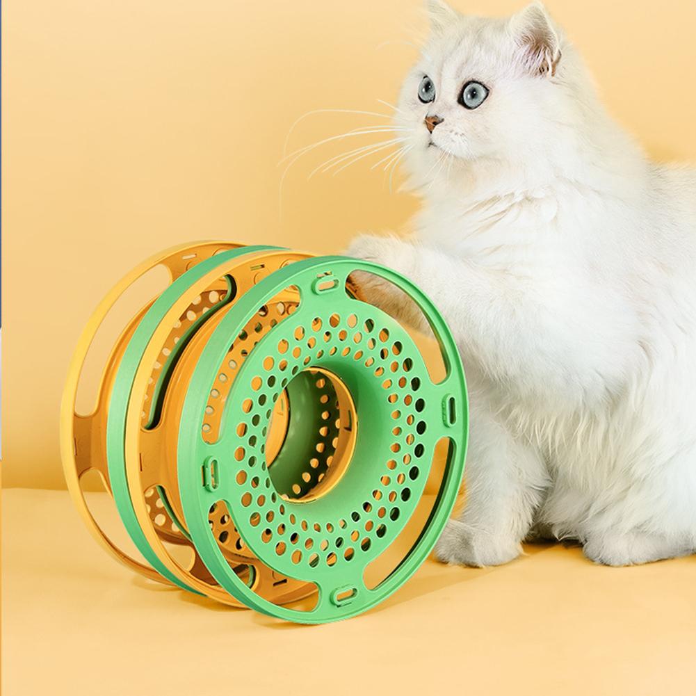 Cat Turntable Tracks Toy Multistory Tower Interactive Magic Glowing Balls Cats Indoor Chasing Exercising Game Funny Puzzle Toys