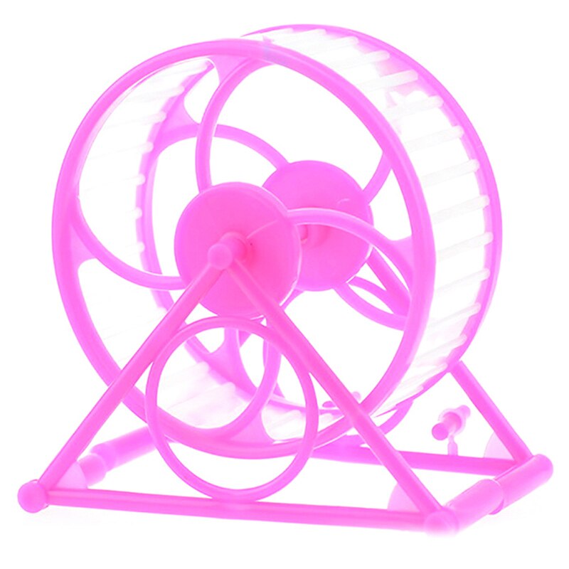 Hamster Exercise Wheel Assembled Plastic Small Pets Running Wheels Cage Toys For Sized Small Pet Hamsters Gerbil Mice Guinea Pig