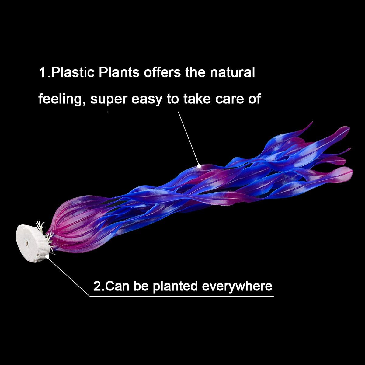 Artificial Seaweed Water Plants for Aquarium Plastic Fish Tank Plant Water Weeds Ornament Grass Viewing Decorations Accessories