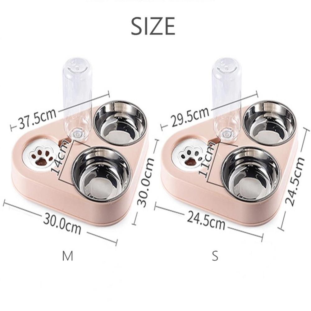 Pet Feeder Cat Dog Automatic Drinking Machine With Two Bowl Food Feeding Supplies