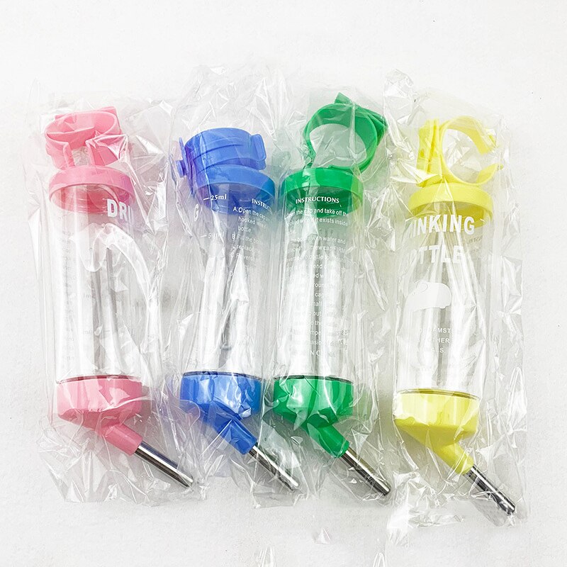 Hamster Drinker Pet Water Bottle Hanging Dispenser Feeder No Drip Chew Proof For Puppy Cat Rabbit Guinea Pig Small Animals