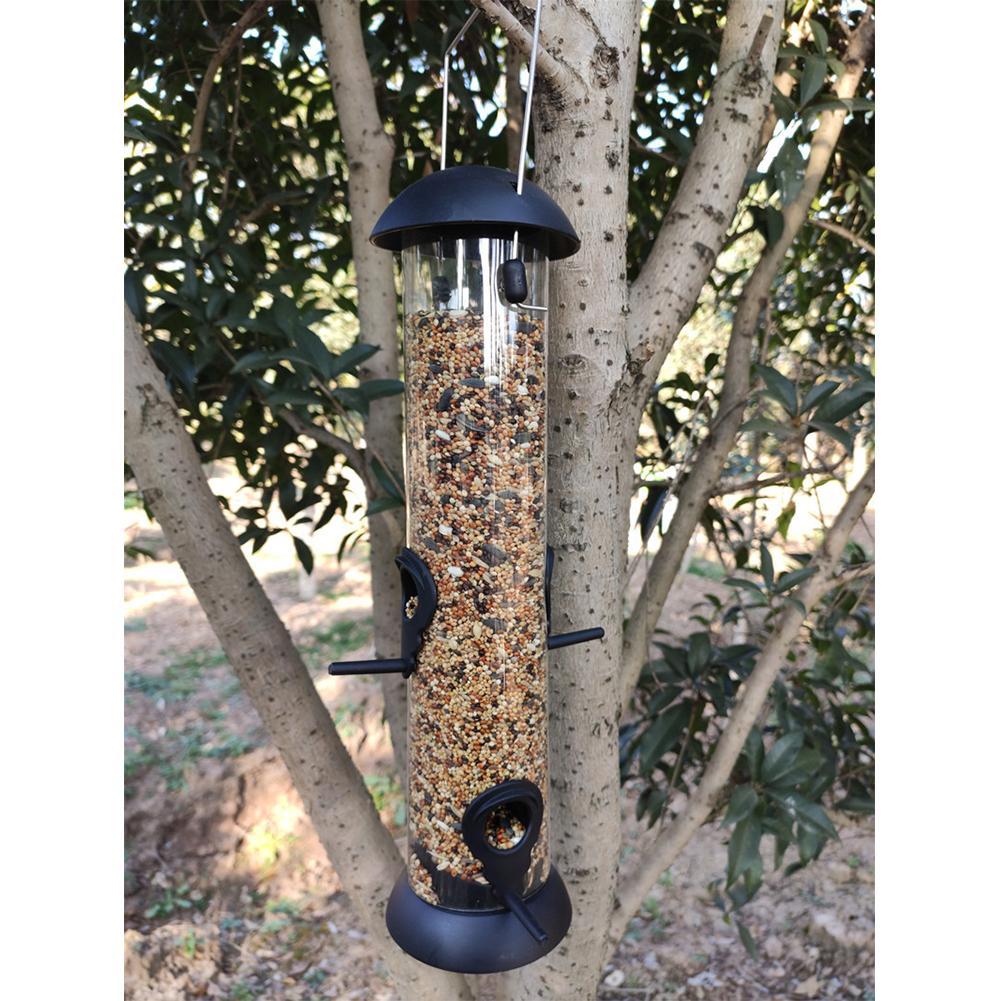 Detachable Bird Feeder Outdoor Windproof Pet Hanging Case For Dish Water Outdoor Garden Yard Outside Decoration