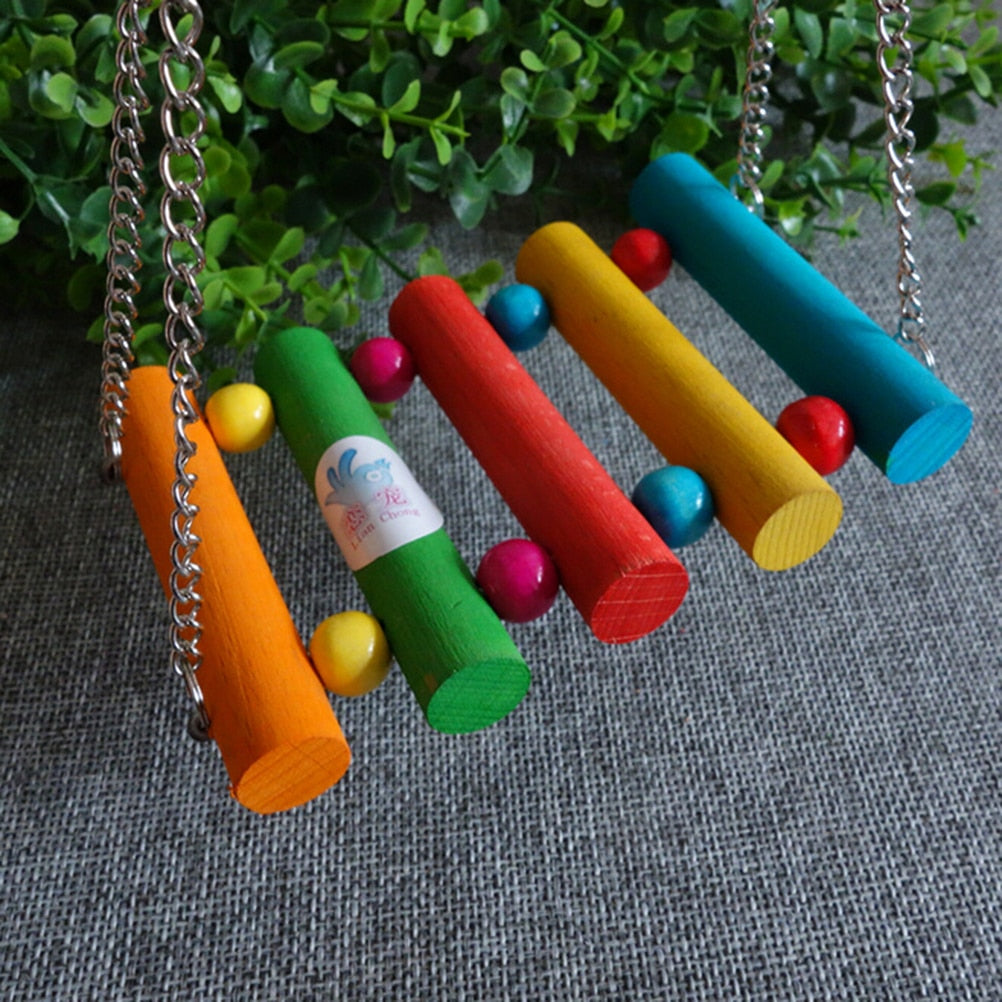 Parrot Toys Pet Bird Cage Swing Hammock Small Birds Chewing Toys for Parakeets Cockatiel Conures Finches Budgie Macaws Love Bird