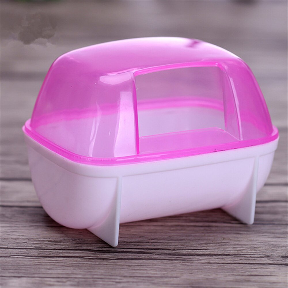 Small Pets Sand Bath Box Hamster Shower Sand Bathtub Rat Hamster Hideout Sand Bath Container For Lemming Chinchilla Gerbil
