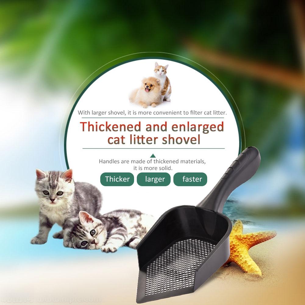 Cat Litter Scoop PVC Portable Plastic Durable Pet Poo Shovel Practical Pets Poo Scooper Cat Sand Cleaning Products for Cats