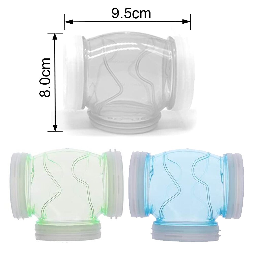 Hamster Tunnel Tube Part Transparent Curved Straight Tunnel Pipe DIY Small Pet Cage External Sports Tunnel Toy For Mouse Rat