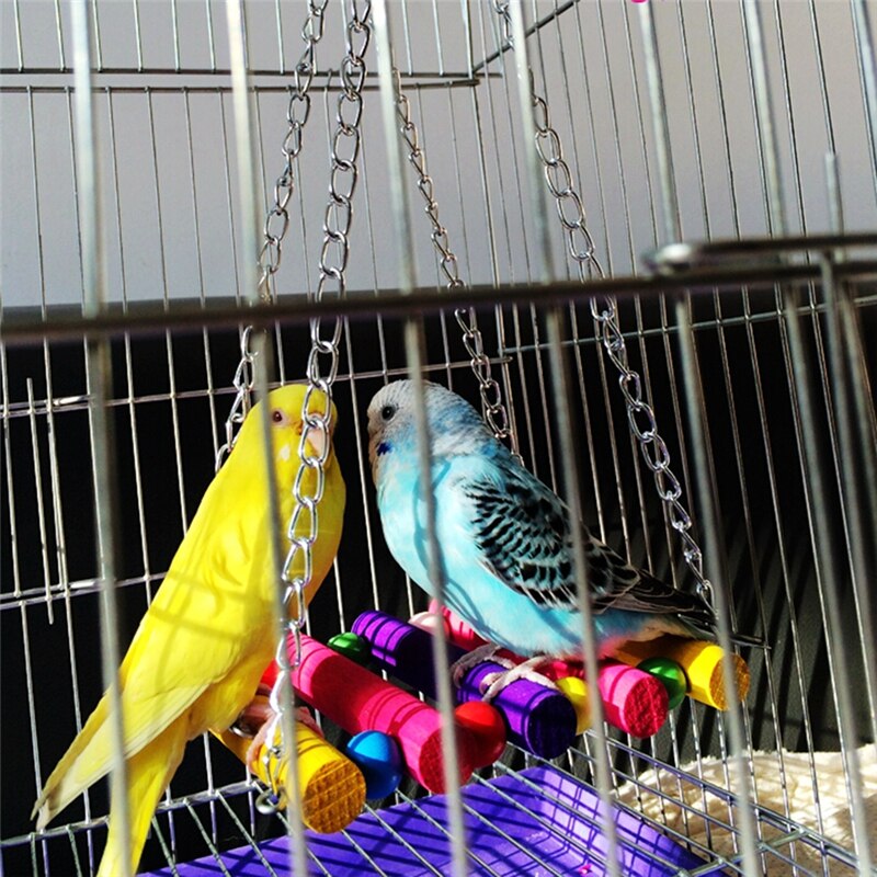 Parrot Toys Pet Bird Cage Swing Hammock Small Birds Chewing Toys for Parakeets Cockatiel Conures Finches Budgie Macaws Love Bird