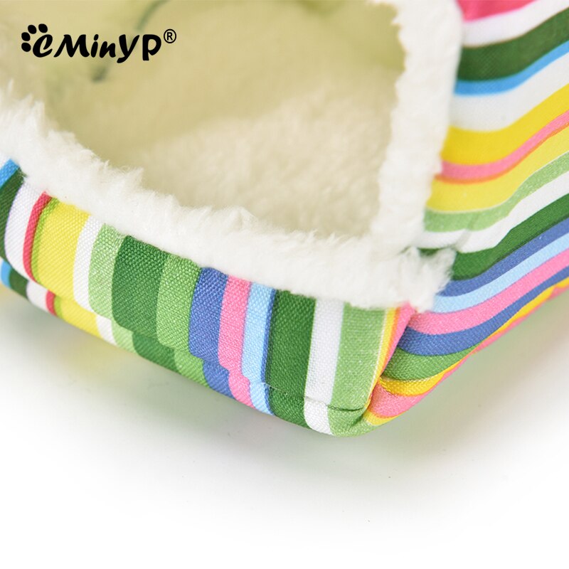 Hamster Slippers House Nest Guinea Pig Hedgehog Squirrel Winter Cold-Proof Warm Cage Small Animal Thermal Pad Sleeping Bag Room