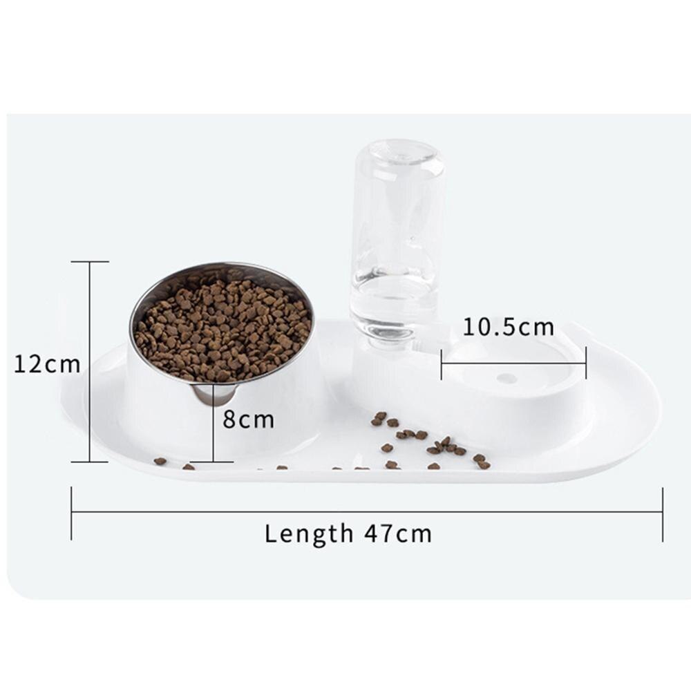Cat Bowls Double Bowls with Raised Stand Pet Food and Automatic Water Bowls for Dogs Cat Feeders Bowl