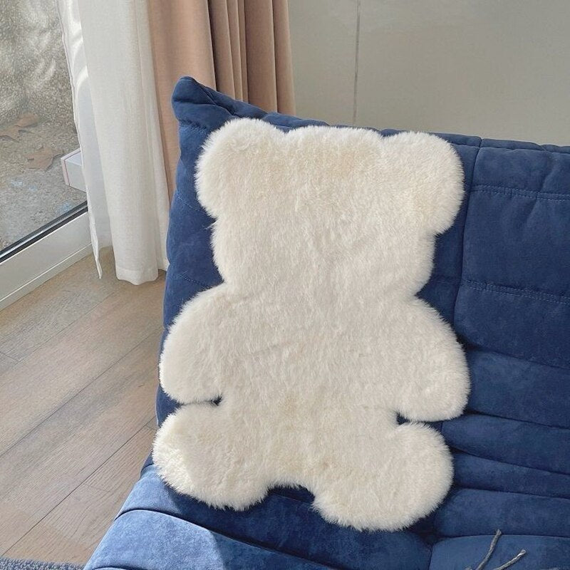 Cute Bear Shaped Pet Mat Blanket For Small dogs Indoor Sofa Protector Cat Nest Bed Car Cushion Travel Chihuahua Yorkshire Goods