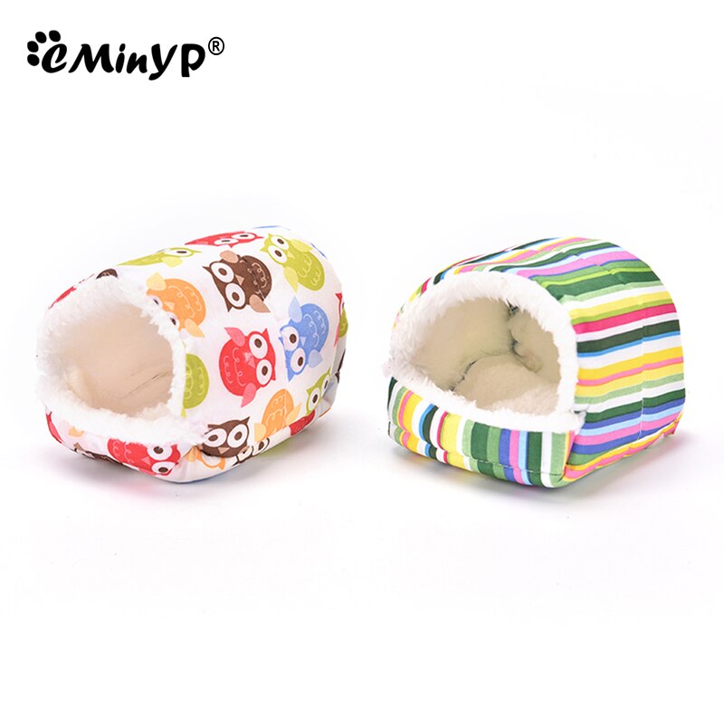 Hamster Slippers House Nest Guinea Pig Hedgehog Squirrel Winter Cold-Proof Warm Cage Small Animal Thermal Pad Sleeping Bag Room