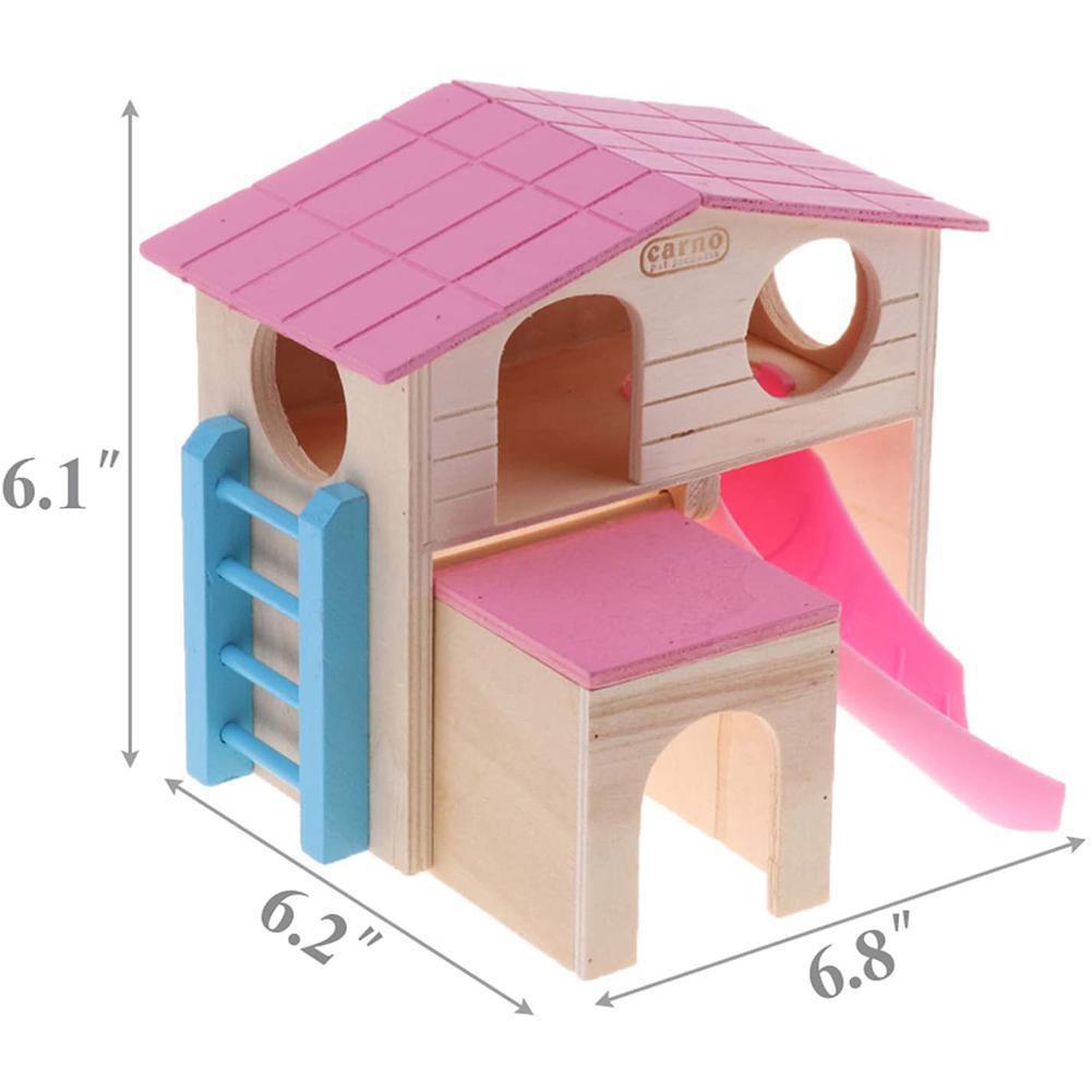 Wooden Pet Fun House Hamster Golden Hamsters Sleeping Nest House Pet Supplies