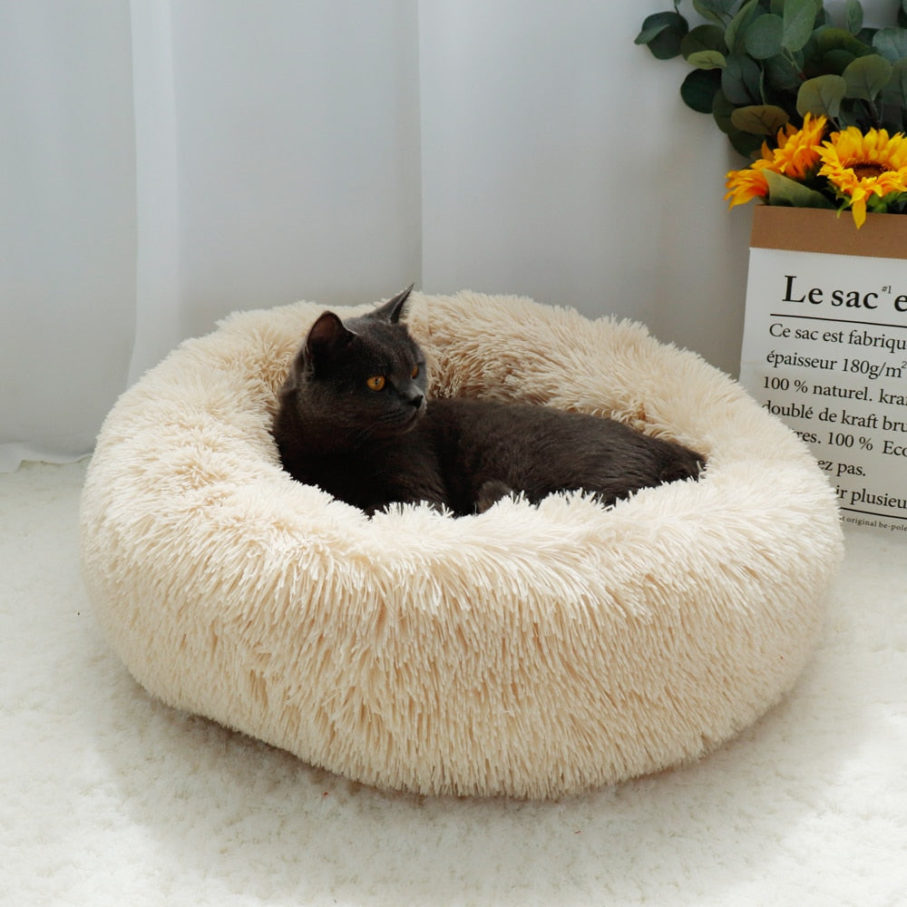 Cat Dog Bed Soft Plush Long Plush Best Pet Dog Bed For Dogs Products Nest Winter Warm Sleeping Cat Pet Bed Mat Cat House