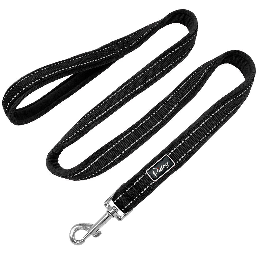 Soft Dog Leash Reflective Nylon Pitbull Running Walking Leads Strap for Small Medium Large Dogs Pet Puppy Rope Belt 120cm