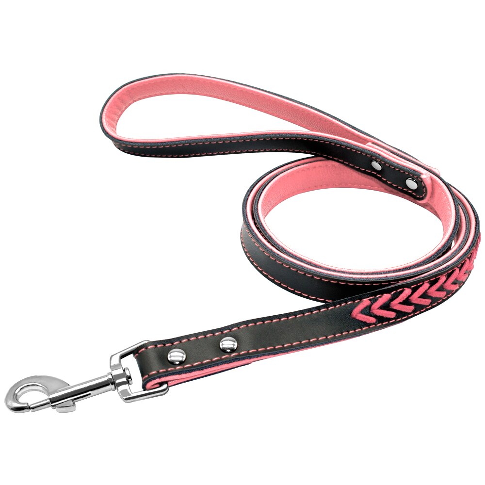 Durable Leather Dog Leash Puppy Cat Walking Leads Leashes For Small Medium Large Dogs Chihuahau Pink Blue Red hundeleine