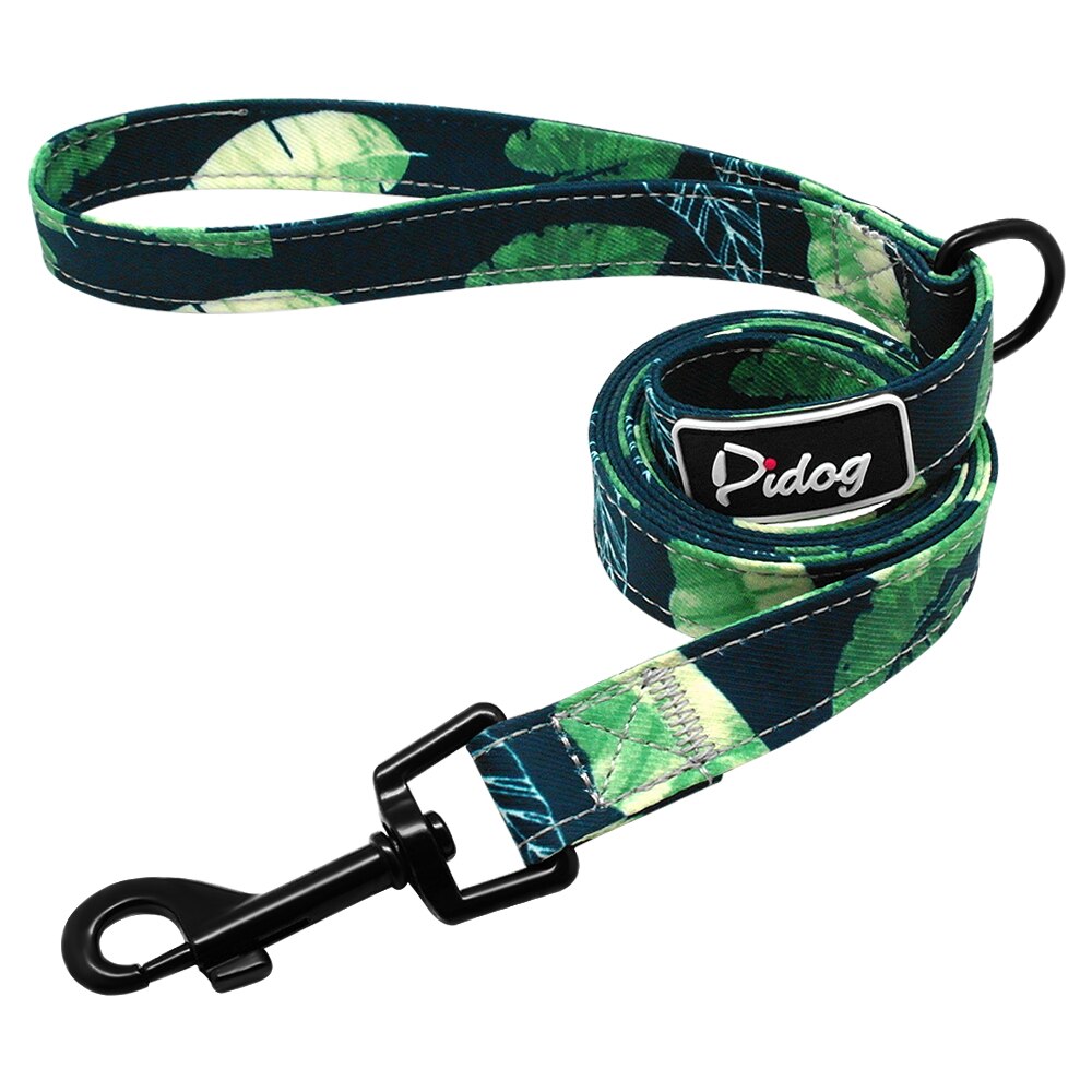 Heavy Duty Dog Leash Rope Nylon Printed Pet Dogs Walking Lead Leashes 120cm For Small Medium Large Dogs Cat Chihuahua Pitbull