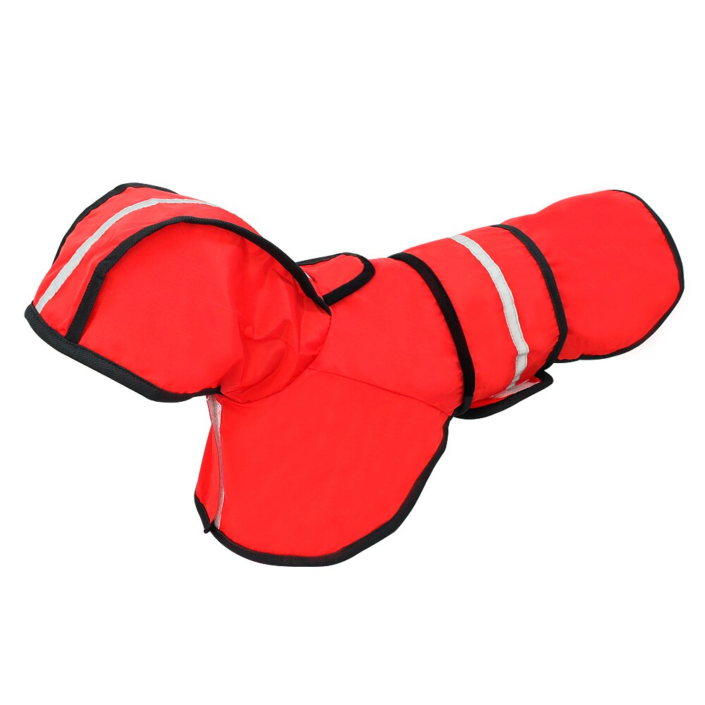Dog Raincoat Reflective Rain Jacket Waterproof Pet Clothes Safety Rainwear For Pet Small Medium Dogs Puppy Doggy Green Red S-2XL