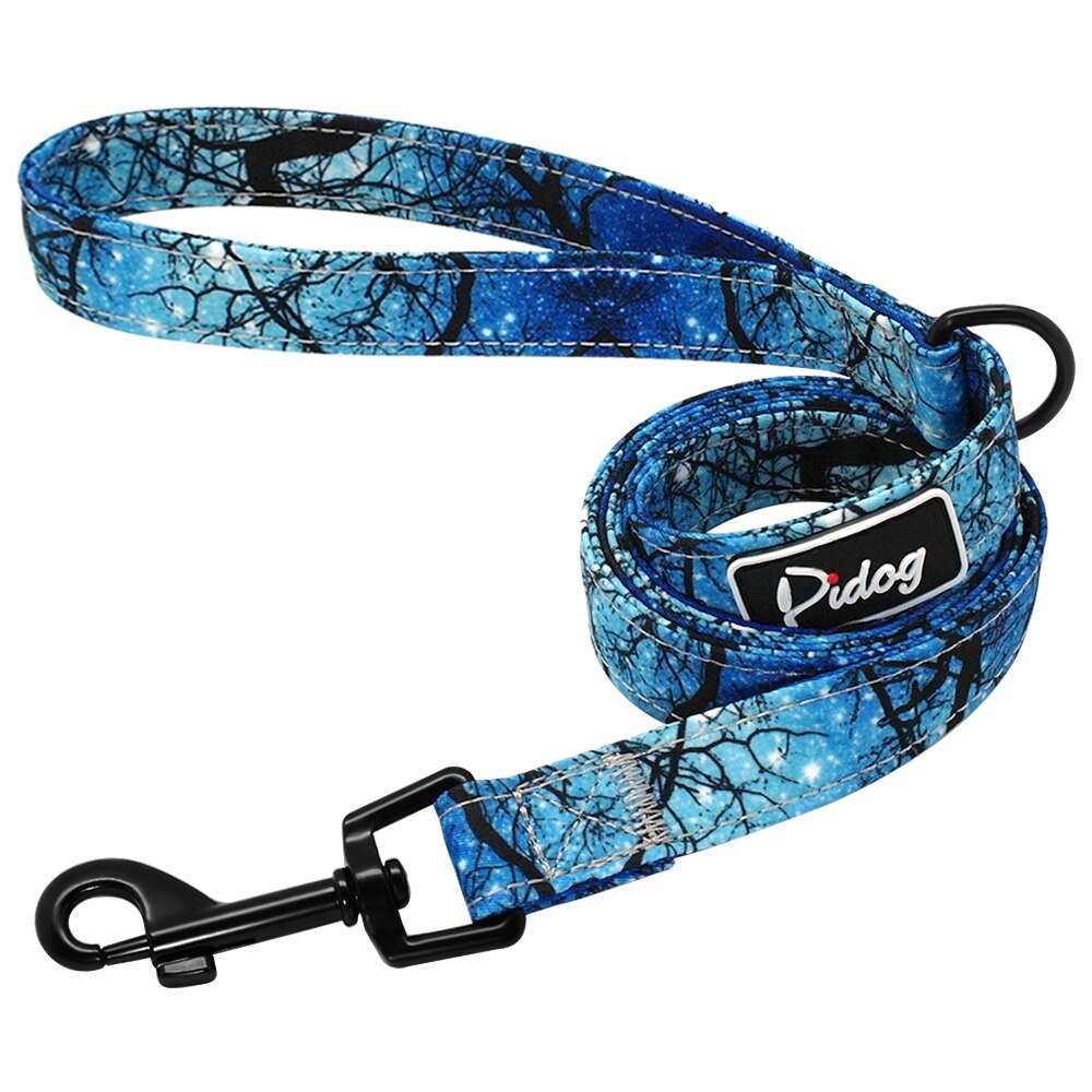 Heavy Duty Dog Leash Rope Nylon Printed Pet Dogs Walking Lead Leashes 120cm For Small Medium Large Dogs Cat Chihuahua Pitbull