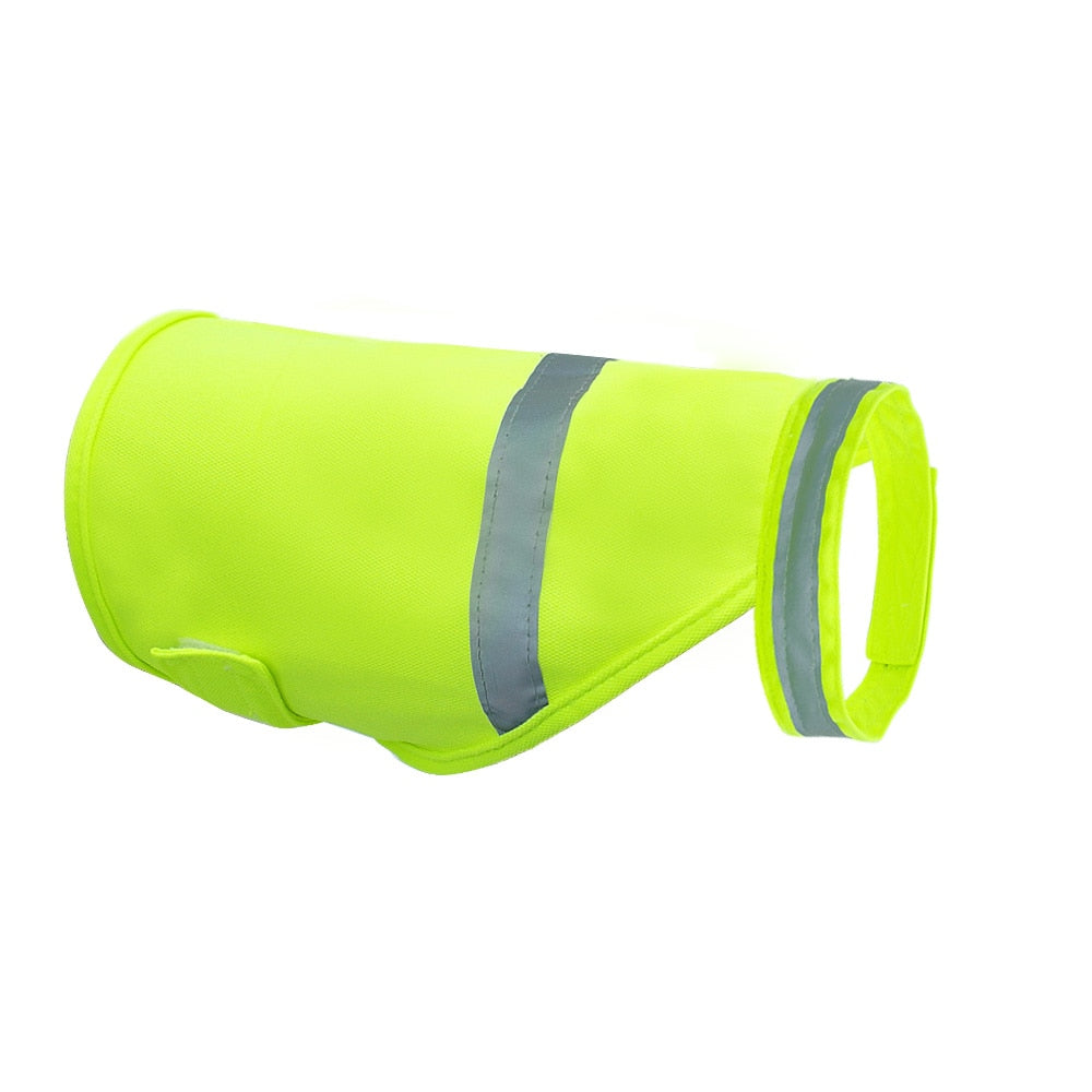 Reflective Dog Safety Vest Fluorescent High Visibility Dog Clothes Waterproof Luminous Pet Clothing for Small Medium Large Dogs