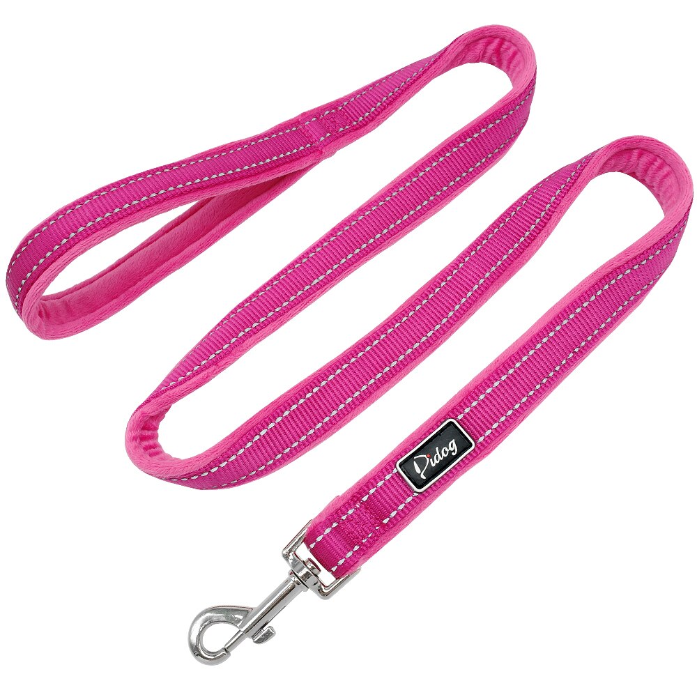Soft Dog Leash Reflective Nylon Pitbull Running Walking Leads Strap for Small Medium Large Dogs Pet Puppy Rope Belt 120cm