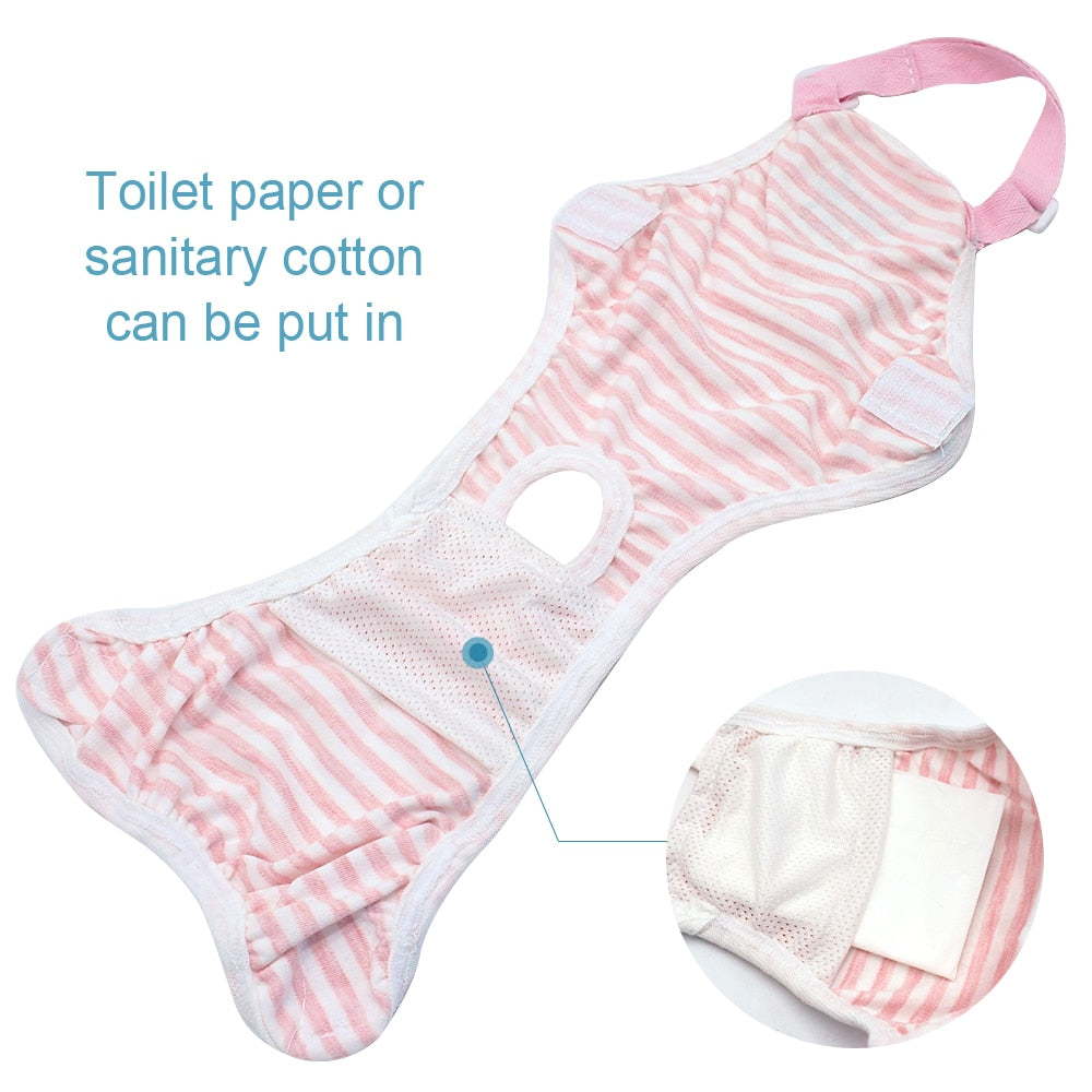 Cotton Pet Physiological Pants Underwear Dog Clothes Cat Dog Puppy Diaper Strap Briefs Female Dog Sanitary Panties Shorts