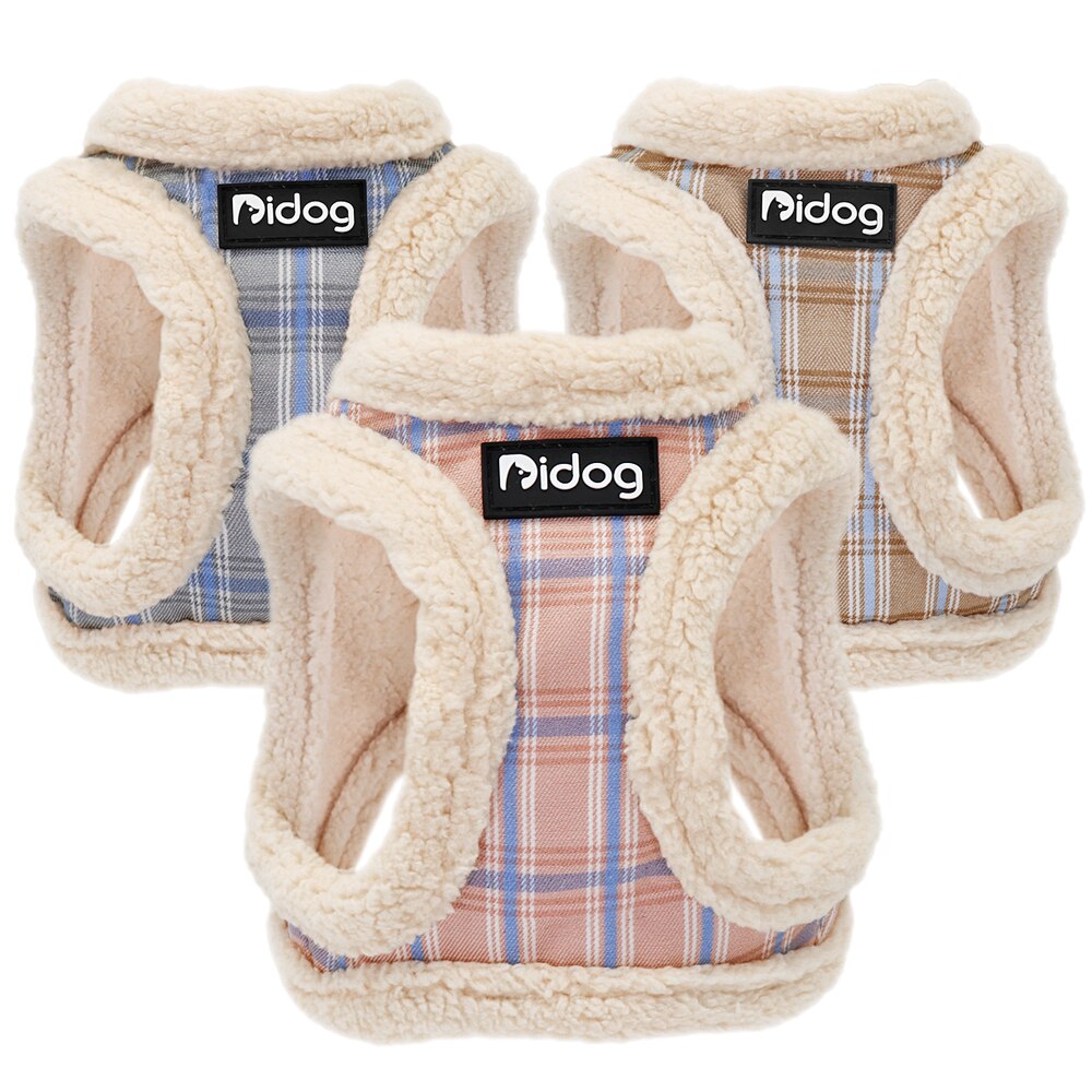 Winter Small Dog Harness Vest and Leash Set Cotton Comfortable Soft Puppy Dog Harness and Leads Cat Pet Harness for Small Dogs