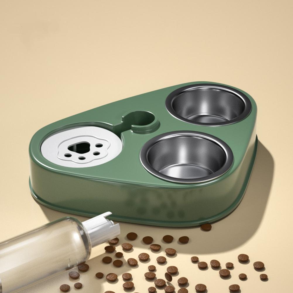 Pet Feeder Cat Dog Automatic Drinking Machine With Two Bowl Food Feeding Supplies