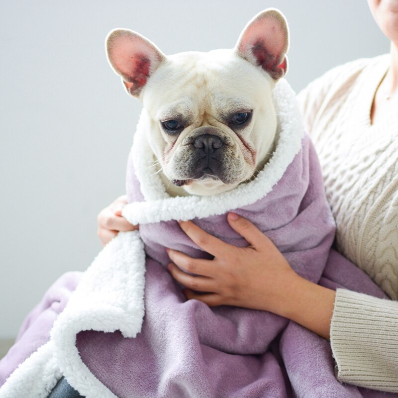 Winter Warm Dog Sleeping Mat Flannel Soft Puppies Small Medium Large Animals Pet Blanket Bed Cat Travel Car Sofa Protector Goods