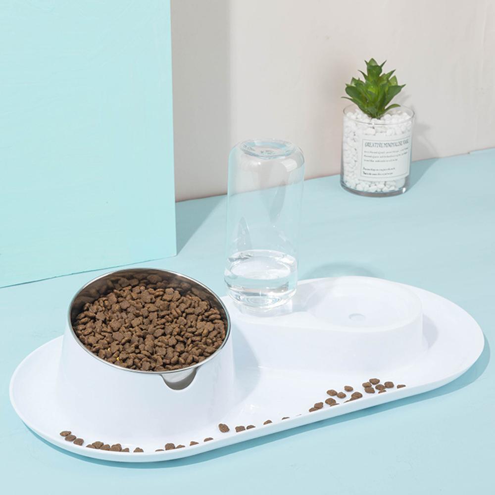 Cat Bowls Double Bowls with Raised Stand Pet Food and Automatic Water Bowls for Dogs Cat Feeders Bowl