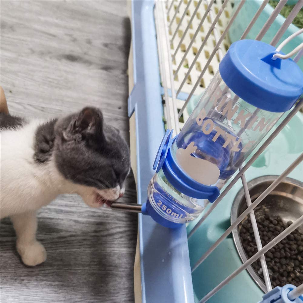 Hamster Drinker Pet Water Bottle Hanging Dispenser Feeder No Drip Chew Proof For Puppy Cat Rabbit Guinea Pig Small Animals