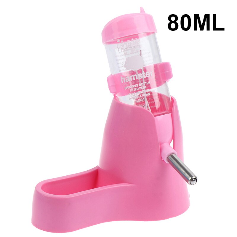 Hamster Water Bottle Small Pet Automatic Drinking Bottle Food Container Base Hanging Water Feeding Dispenser For Small Animal