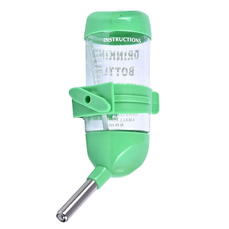 Hamster Water Bottle Cage Kennel Hanging Drinking Dispenser For Bunny Guinea Pig Leakproof Automatic Feeding Device 60/125/250ML