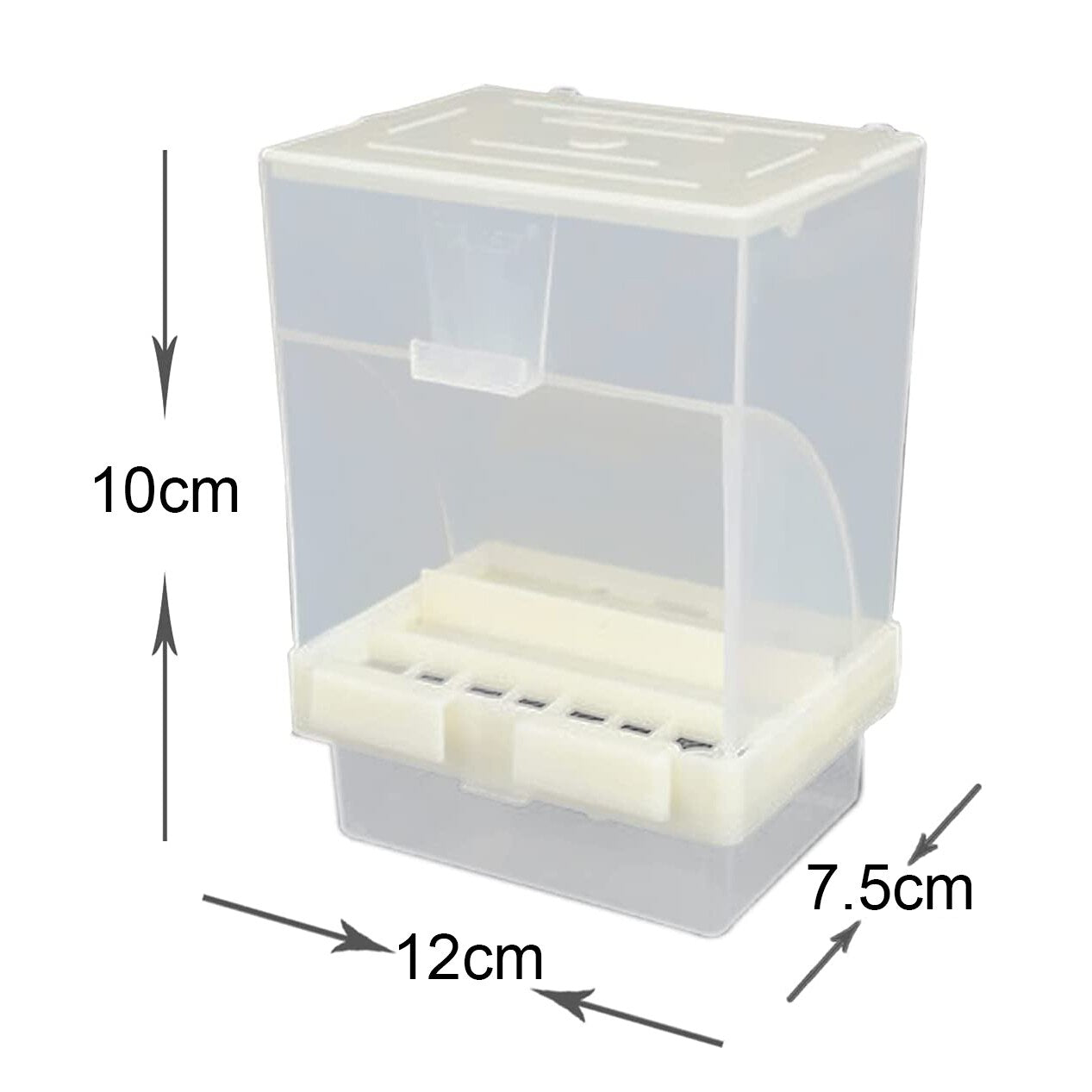 Automatic Bird Feeder 10cm Parrot Feeder Cage Accessories For Budgerigar Canary Cockatiel Finch Parakeet Food Container