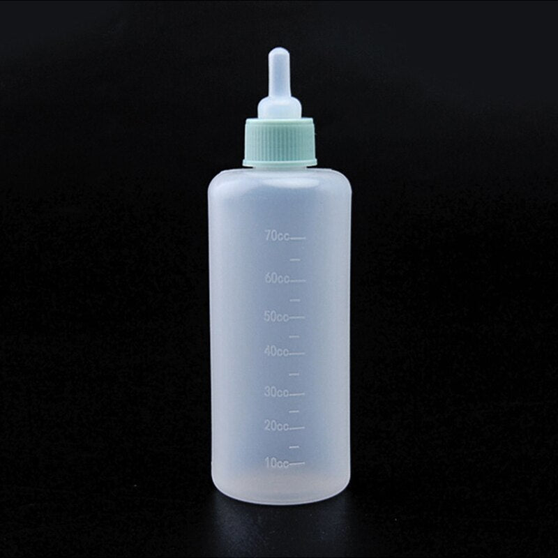 Puppy Kitten Feeding Bottle Nipple Feeder 70ml Can Squeeze Liquid Milk Nursing Bottle for Newborn Dogs Puppies Rabbits Hamster