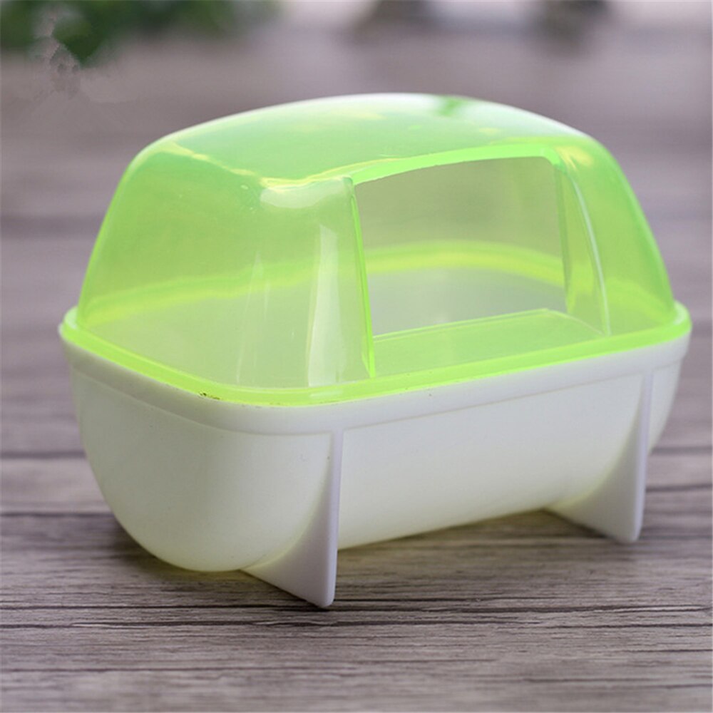 Small Pets Sand Bath Box Hamster Shower Sand Bathtub Rat Hamster Hideout Sand Bath Container For Lemming Chinchilla Gerbil