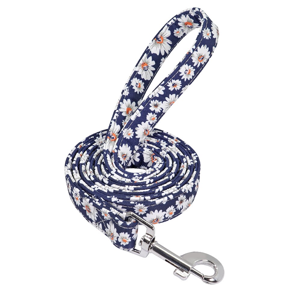 Print Small Dog Leash Nylon Pet Puppy Walking Leash Lead Padded Running Training Leashes Rope 150cm For Small Medium Large Dogs